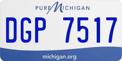 MI license plate DGP7517