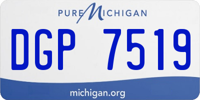 MI license plate DGP7519