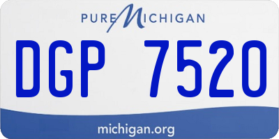 MI license plate DGP7520