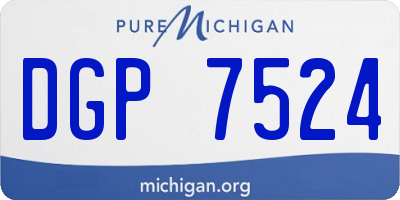 MI license plate DGP7524