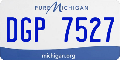 MI license plate DGP7527