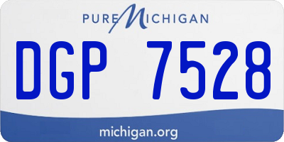MI license plate DGP7528