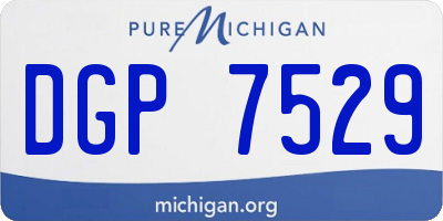 MI license plate DGP7529