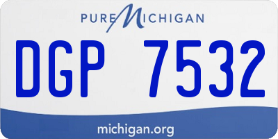MI license plate DGP7532