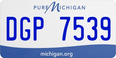 MI license plate DGP7539