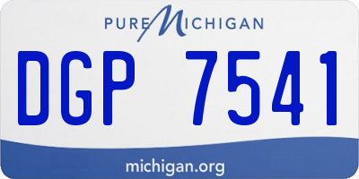 MI license plate DGP7541