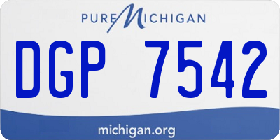 MI license plate DGP7542