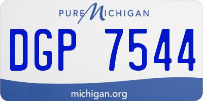 MI license plate DGP7544