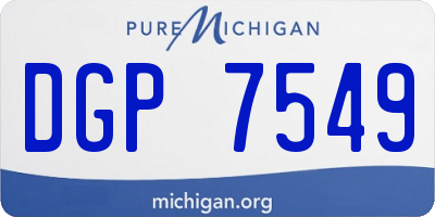 MI license plate DGP7549
