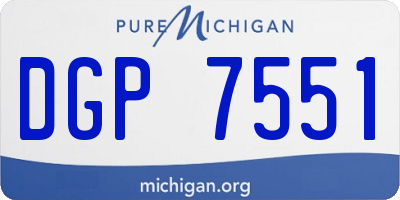 MI license plate DGP7551