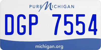 MI license plate DGP7554