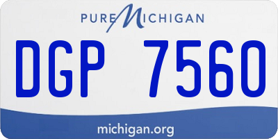 MI license plate DGP7560