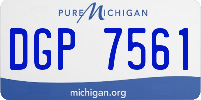 MI license plate DGP7561