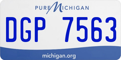 MI license plate DGP7563
