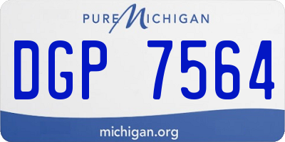 MI license plate DGP7564