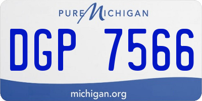MI license plate DGP7566