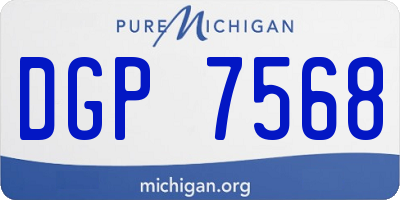MI license plate DGP7568