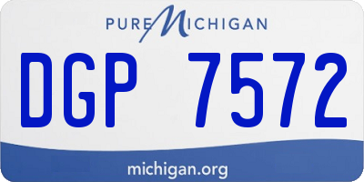 MI license plate DGP7572
