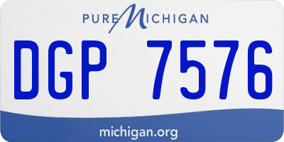 MI license plate DGP7576
