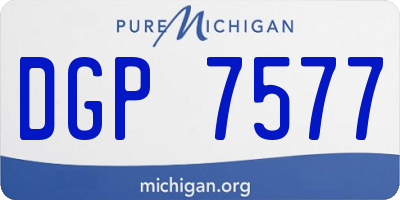 MI license plate DGP7577