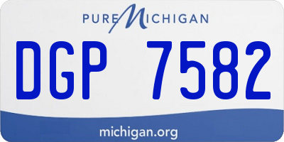 MI license plate DGP7582