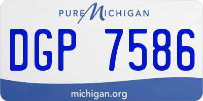 MI license plate DGP7586