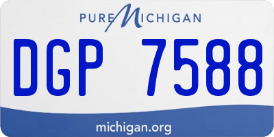 MI license plate DGP7588