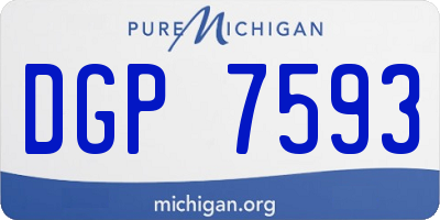MI license plate DGP7593