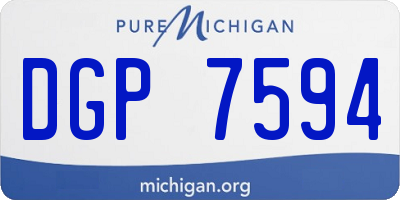 MI license plate DGP7594