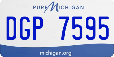 MI license plate DGP7595