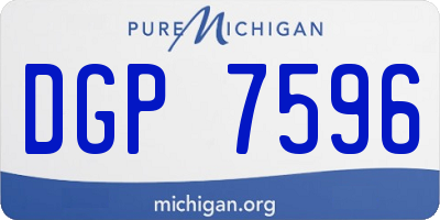 MI license plate DGP7596