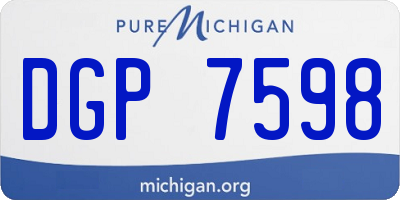 MI license plate DGP7598