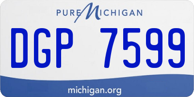 MI license plate DGP7599