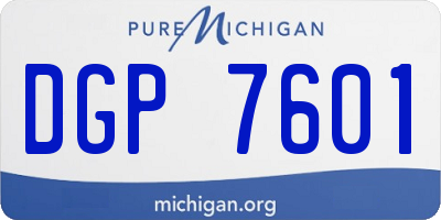 MI license plate DGP7601