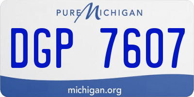 MI license plate DGP7607