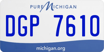 MI license plate DGP7610