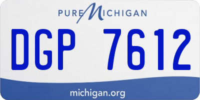MI license plate DGP7612