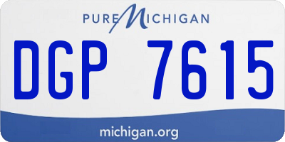 MI license plate DGP7615