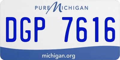 MI license plate DGP7616