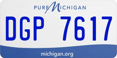 MI license plate DGP7617