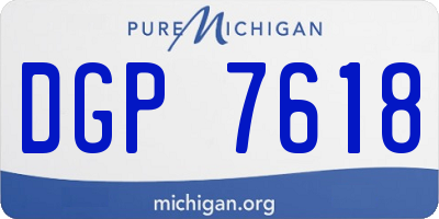MI license plate DGP7618