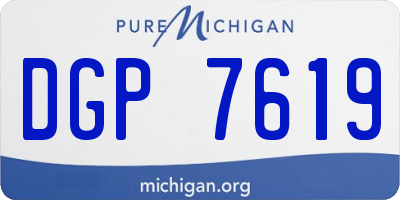 MI license plate DGP7619