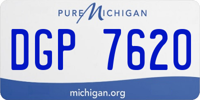 MI license plate DGP7620