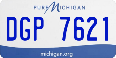 MI license plate DGP7621