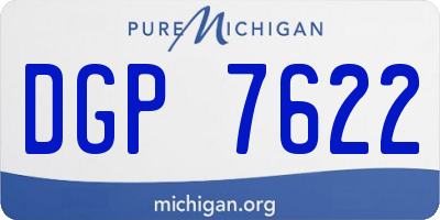 MI license plate DGP7622