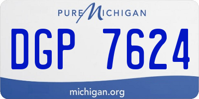 MI license plate DGP7624