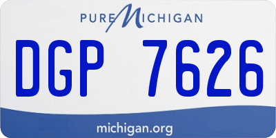 MI license plate DGP7626