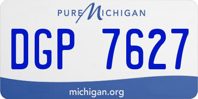 MI license plate DGP7627