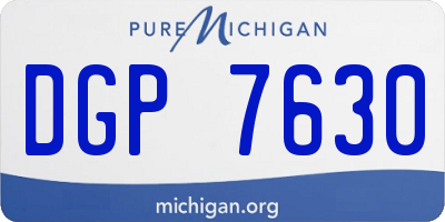 MI license plate DGP7630