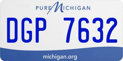 MI license plate DGP7632